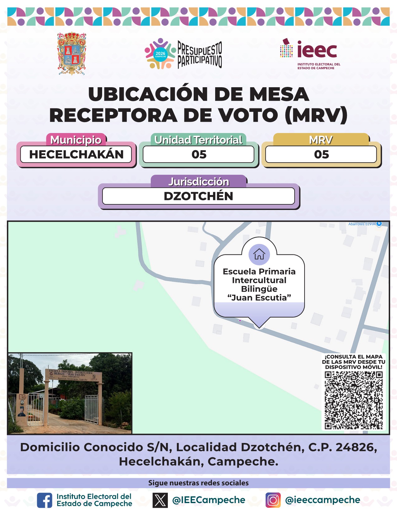 Ubicación de Mesas Hecelchakán 5